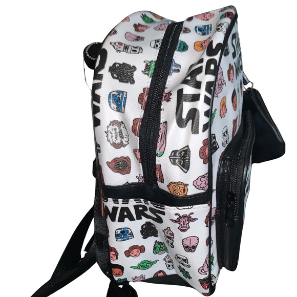 Disney Star Wars Character Print Backpack and Coin Purse-NWT! - Picture 2 of 5